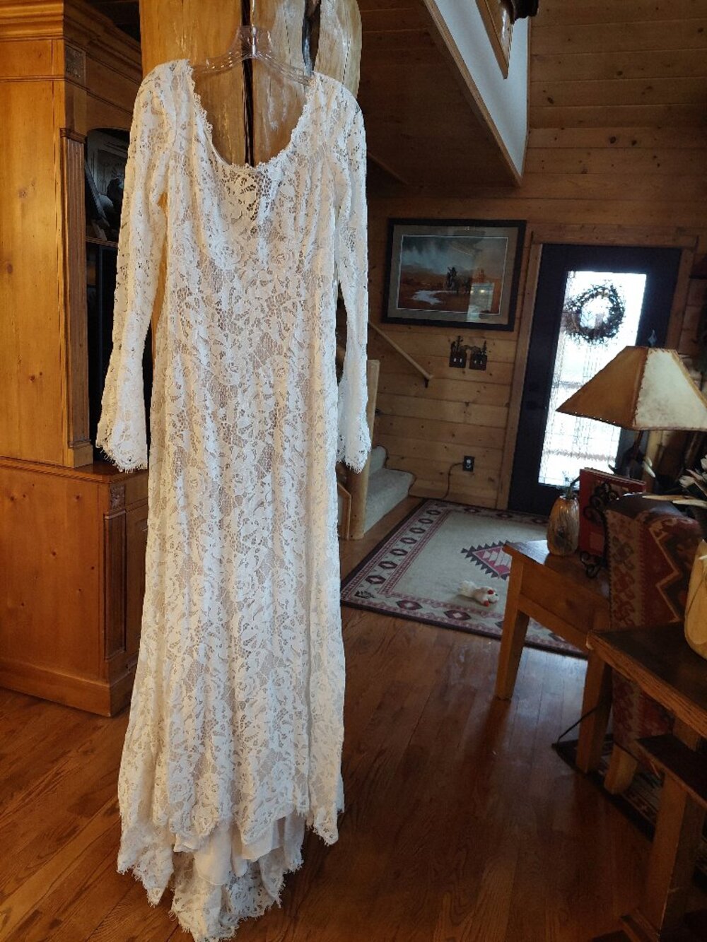 NWT Wilderly Bride by Allure, Gabrielle Boho Lace Wedding Dress sz 16